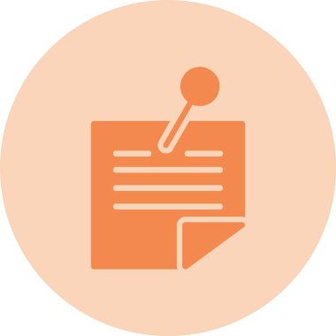 Yapışkan Not: Kabartma Çemberi Gradyan Simgesi