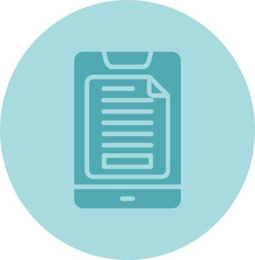 Zarf Kabartma Çemberi Gradyan Simgesi