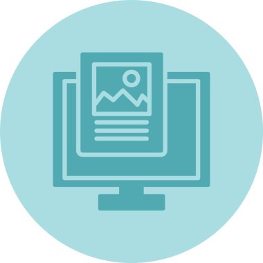 Ön Uç Kabartma Çemberi Gradyan Simgesi