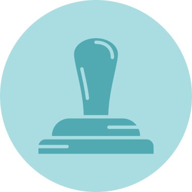 Damga Kabartma Çemberi Gradyan Simgesi