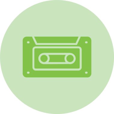 Kaset Kabartma Çemberi Gradyan Simgesi