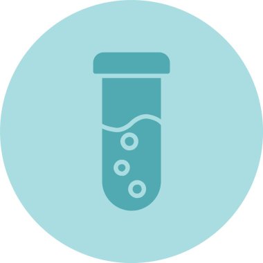 Test Tüpü Kabartma Çemberi Gradyan Simgesi