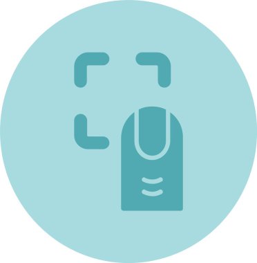 Kimlik Vektör Satırı Kabartma Çemberi Gradyan Simgesine dokun