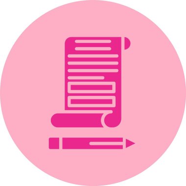 Harf Kabartma Çemberi Gradyan Simgesi