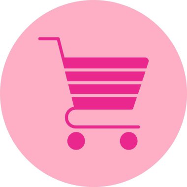 Alışveriş Aracı Kabartma Çemberi Gradyan Simgesi