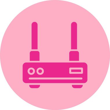 Modem Kabartma Çemberi Gradyan Simgesi