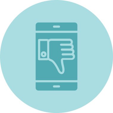 Cep Telefonu Kabartma Çemberi Gradyan Simgesi