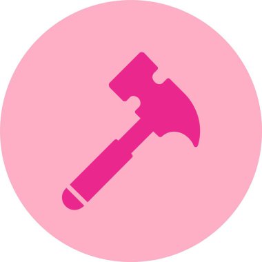 Çekiç Kabartma Çemberi Gradyan Simgesi