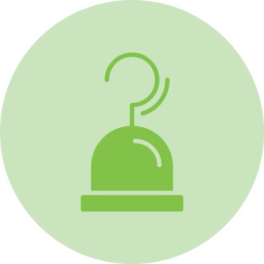 Kanca Kabartma Çemberi Gradyan Simgesi