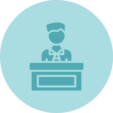 Patron Kabartma Çemberi Gradyan Simgesi