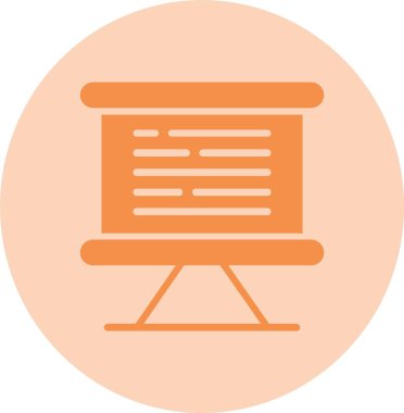 Beyaz Tahta Kabartma Çemberi Gradyan Simgesi