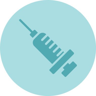 Şırınga Kabartma Çemberi Gradyan Simgesi