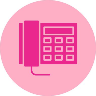 Telefon Kabartma Çemberi Gradyan Simgesi