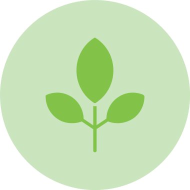 Yaprak Kabartma Çemberi Gradyan Simgesi