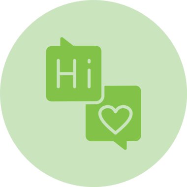 Konuşma Kabartma Çemberi Gradyan Simgesi