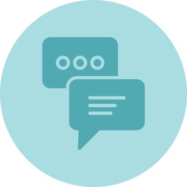 Chat Kabartma Çemberi Gradyan Simgesi