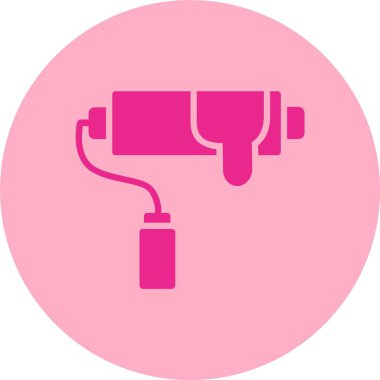 Boya Roller Glyph Çemberi Gradyan Simgesi