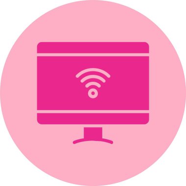 Akıllı TV Kabartma Çemberi Gradyan Simgesi