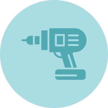 Matkap Kabartma Çemberi Gradyan Simgesi