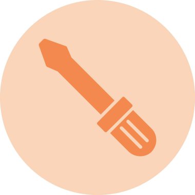 Tornavidalar Kabartma Çemberi Gradyan Simgesi