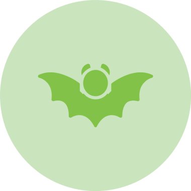 Yarasa Kabartma Çemberi Gradyan Simgesi