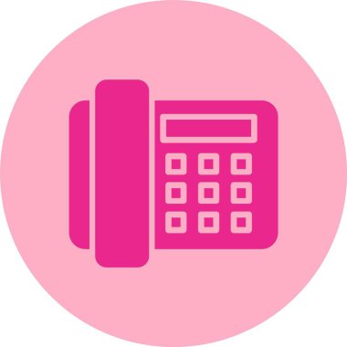 Telefon Kabartma Çemberi Gradyan Simgesi