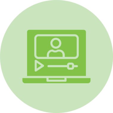 Vlog Yazıcı Kabartma Çemberi Gradyan Simgesi