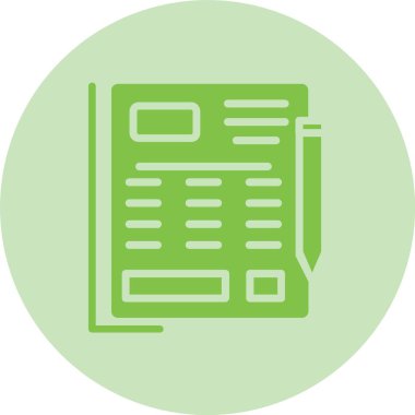 Madde Kabartma Çemberi Gradyan Simgesi