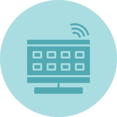 Akıllı TV Kabartma Çemberi Gradyan Simgesi