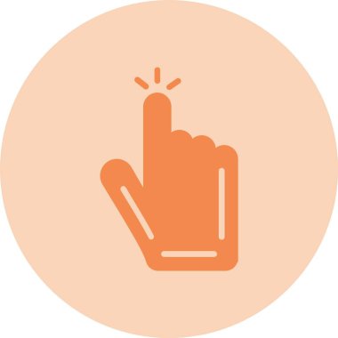 Tap Kabartma Çemberi Gradyan Simgesi