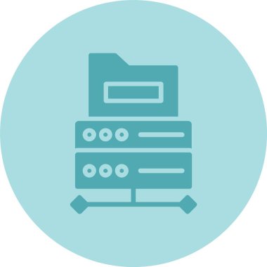 Sunucu Kabartma Çemberi Gradyan Simgesi