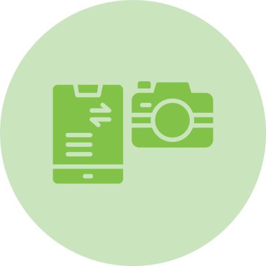 Veri Aktarımı Kabartma Çemberi Gradyan Simgesi