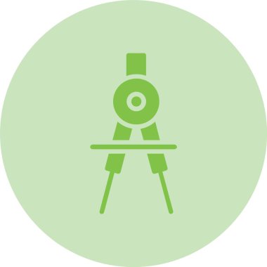 Pusula Kabartma Çemberi Gradyan Simgesi