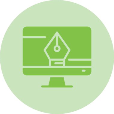 Grafik Tasarım Kabartma Çemberi Grafiksel Simgesi