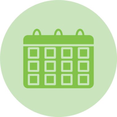 Takvim Kabartma Çemberi Gradyan Simgesi