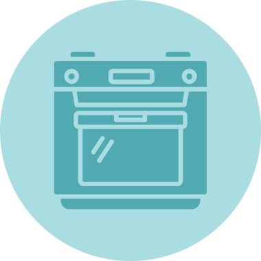 Fırın Kabartma Çemberi Gradyan Simgesi