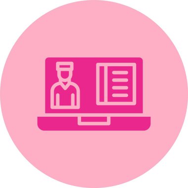 Haber Kabartma Çemberi Gradyan Simgesi