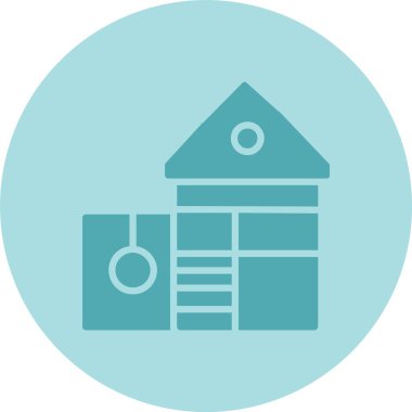 Oyun Alanı Kabartma Çemberi Gradyan Simgesi