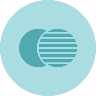 Tutulma Kabartma Çemberi Gradyan Simgesi