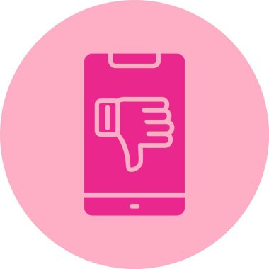 Kabartma Çemberi Gradyan Simgesinden Nefret Et