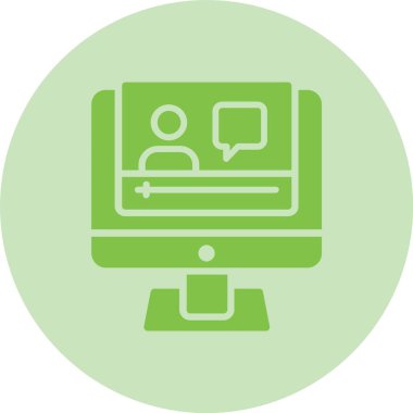 Vlog Yazıcı Kabartma Çemberi Gradyan Simgesi