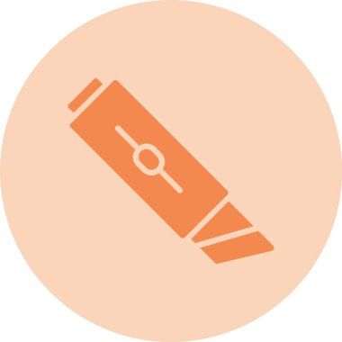 Kesici Kabartma Çemberi Gradyan Simgesi