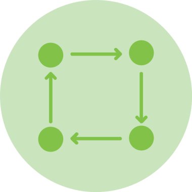 Adaptasyon Döngüsü Kabartma Çemberi Gradyan Simgesi