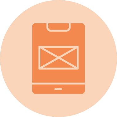 Mobil Uygulama Kabartma Çemberi Gradyan Simgesi