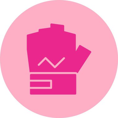 Kısa Eldiven İşaret Çemberi Gradyan Simgesi