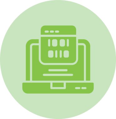 Kodlama Vektör Satırı Kabartma Çemberi Gradyan Simgesi