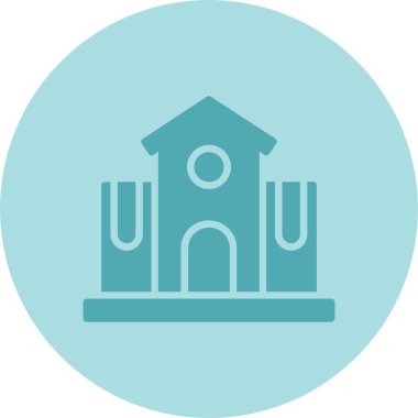 Üniversite Kabartma Çemberi Gradyan Simgesi