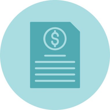 Fatura Kabartma Çemberi Gradyan Simgesi