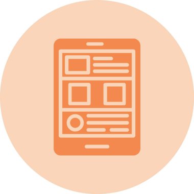 İçerik Kabartma Çemberi Gradyan Simgesi