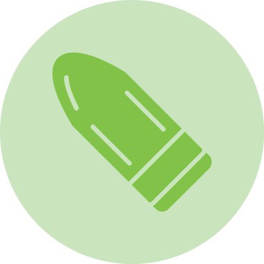 Mermi Kabartma Çemberi Gradyan Simgesi